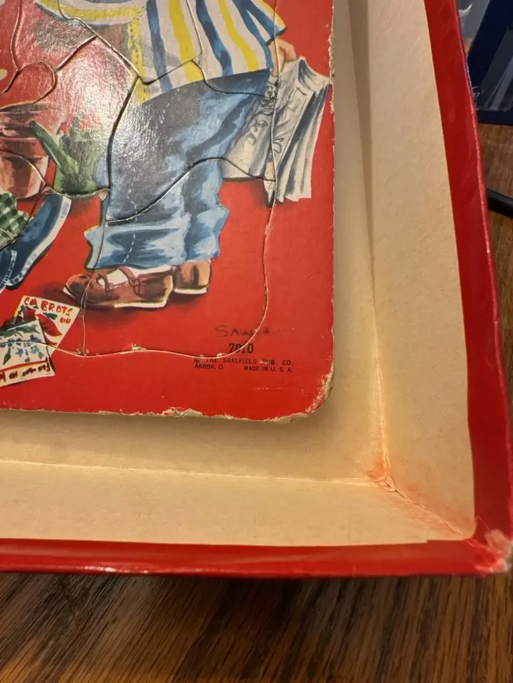 The Saalfield Pub. Co. vintage tray